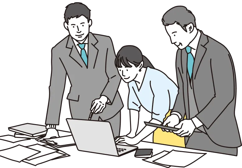 服装や尾行方法、人数体制など、万全を期した形で調査を行います。